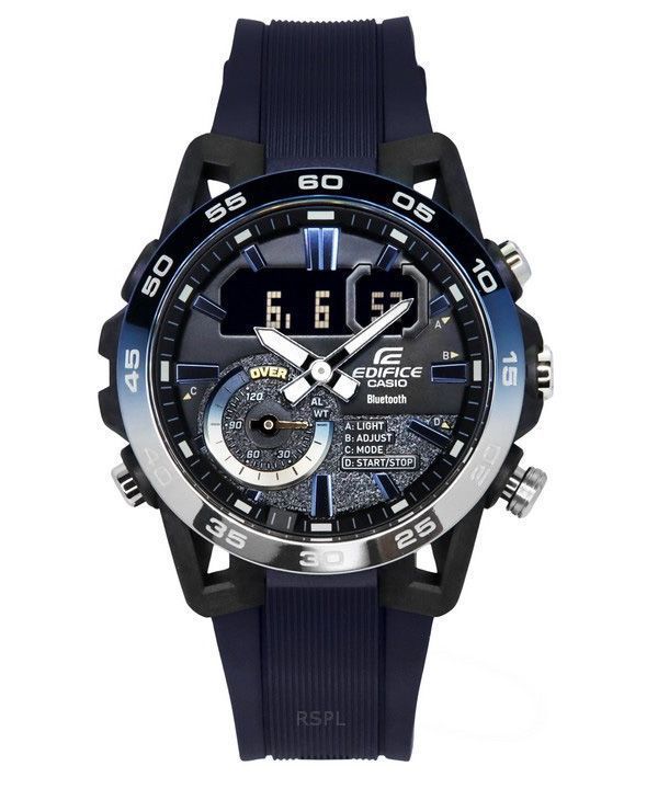 Casio Edifice Sospensione Nighttime Drive Analog Digital Smartphone Link Quarz ECB-40NP-1A 100M Herrenuhr