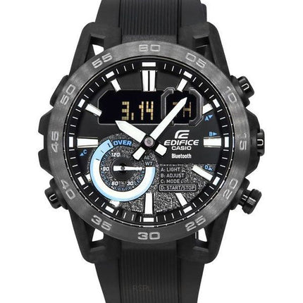 Casio Edifice Sospensione Smartphone Link Bluetooth Analog Digital Schwarzes Zifferblatt Quarz ECB-40PB-1A 100M Herrenuhr