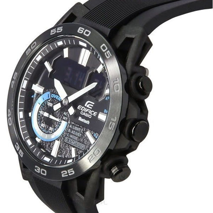 Casio Edifice Sospensione Smartphone Link Bluetooth Analog Digital Schwarzes Zifferblatt Quarz ECB-40PB-1A 100M Herrenuhr