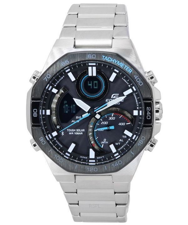 Casio Edifice Mobile Link Analog Digital Graues Zifferblatt Solar ECB-950DB-1A 100M Herrenuhr