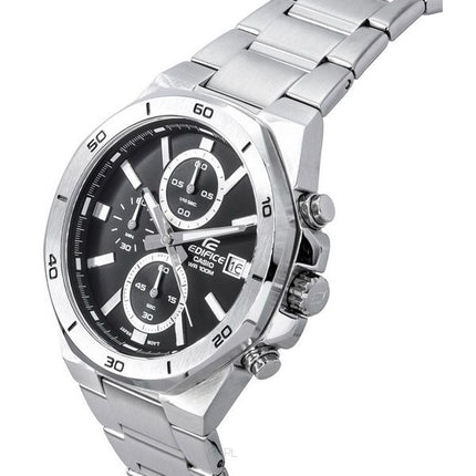 Casio Edifice Classic Standard Chronograph Analoges schwarzes Zifferblatt Quarz EFV-640D-1A 100M Herrenuhr