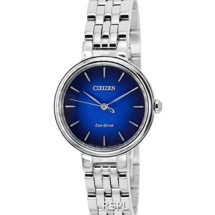 Citizen L Eco-Drive Edelstahl blaues Zifferblatt EM0990-81L Damenuhr