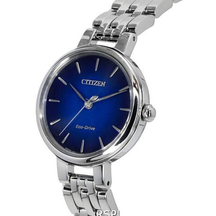 Citizen L Eco-Drive Edelstahl blaues Zifferblatt EM0990-81L Damenuhr