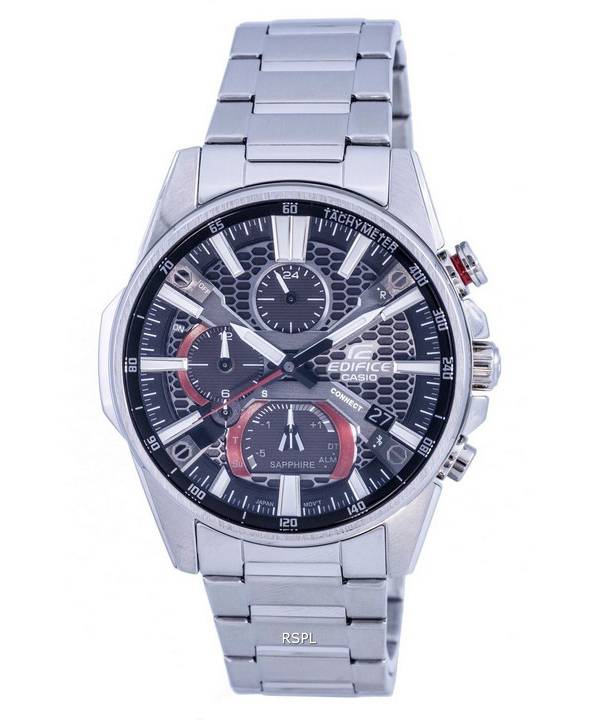 Casio Edifice Mobile Link Analog Solar EQB-1200D-1A EQB1200D-1 100M Herrenuhr