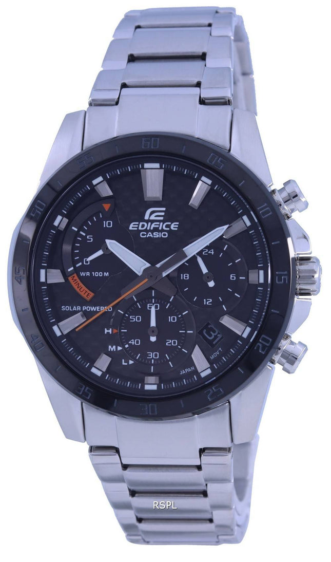 Casio Edifice Chronograph Analog Solar EQS-930DB-1A EQS930DB-1 100M Herrenuhr