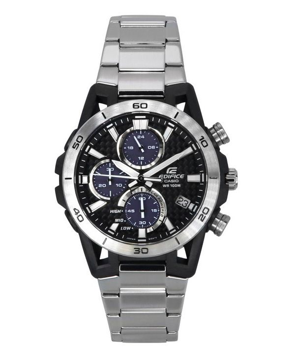 Casio Edifice Sospensione Analog-Chronograph Edelstahl Graues Zifferblatt Solarbetrieben EQS-960D-1AV 100M Herrenuhr