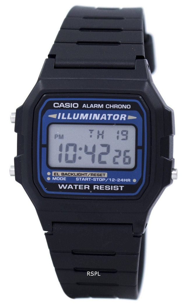 Casio Digital Quarz Alarm Chrono Illuminator F-105W-1ADF F-105W-1 Herrenuhr