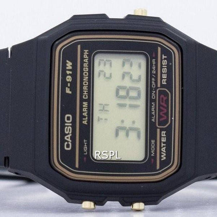 Casio Alarm Chronograph Digital F-91WG-9er Herrenuhr