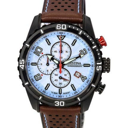 Festina Sport Chronograph, blaues Zifferblatt, Quarz, F20519-1, F205191, 100 m, Herrenuhr