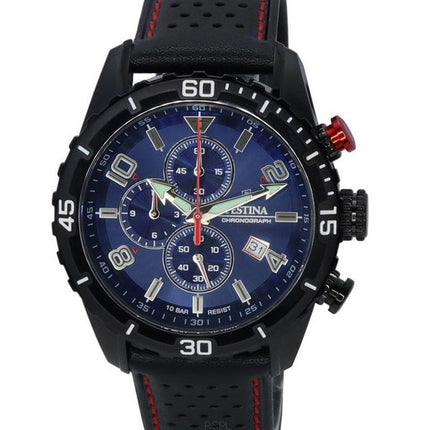 Festina Sport Chronograph blaues Zifferblatt Quarz F20519-2 F205192 100M Herrenuhr