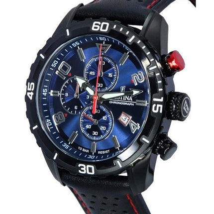 Festina Sport Chronograph blaues Zifferblatt Quarz F20519-2 F205192 100M Herrenuhr