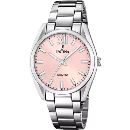 Festina Alegria Edelstahl Rosa Zifferblatt Quarz F20622-2 Damenuhr