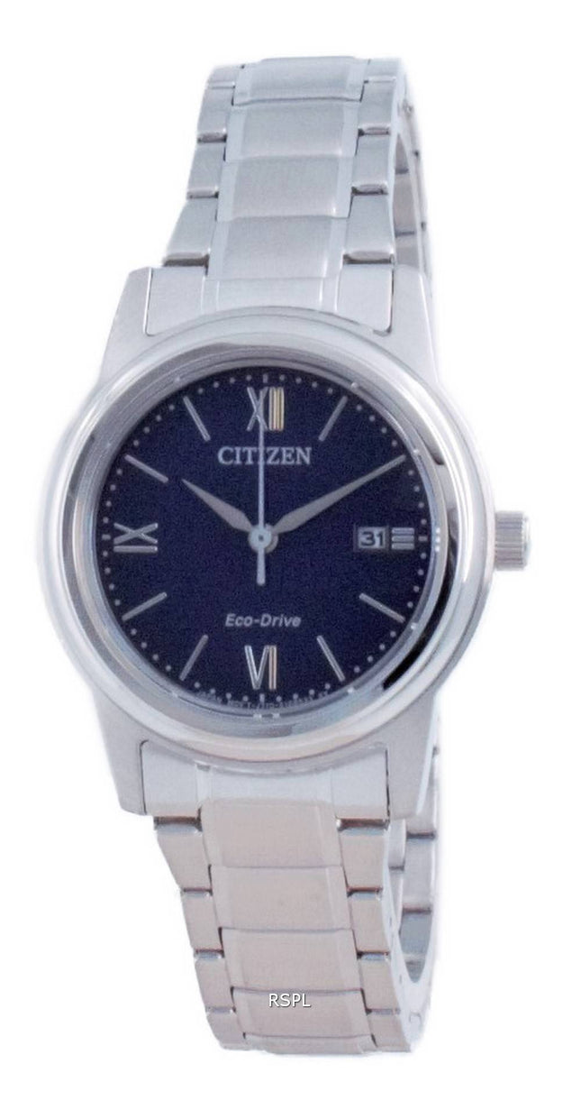 Citizen Classic Blue Dial Edelstahl Eco-Drive FE1220-89L 100M Damenuhr