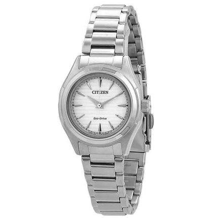 Citizen Eco-Drive Edelstahl Silber Zifferblatt FE2110-81A 100M Damenuhr