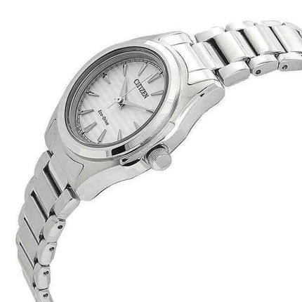 Citizen Eco-Drive Edelstahl Silber Zifferblatt FE2110-81A 100M Damenuhr