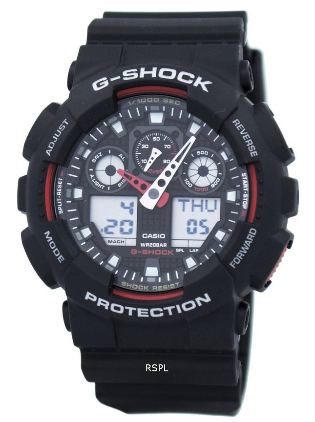 Casio G-Shock Velocity-Anzeige Alarm-GA-100-1A4 GA-100 zu sehen