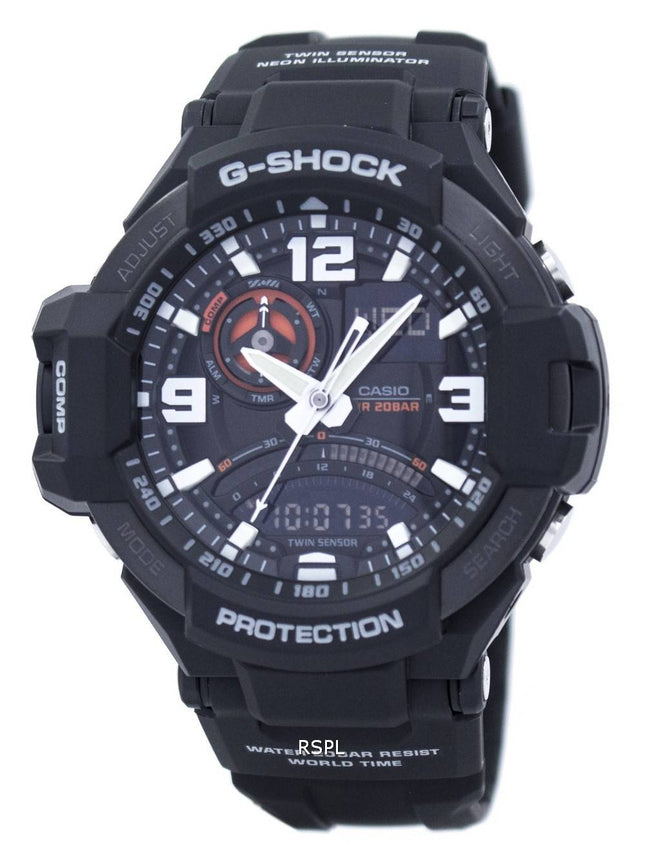 Casio G-Shock GRAVITYMASTER Twin Sensor GA-1000-1A Herrenuhr