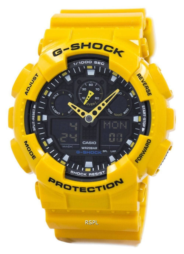 Casio G-Shock GA-100A-9ADR GA-100A-9A GA-100A-9 Velocity-Anzeige Alarm uhr