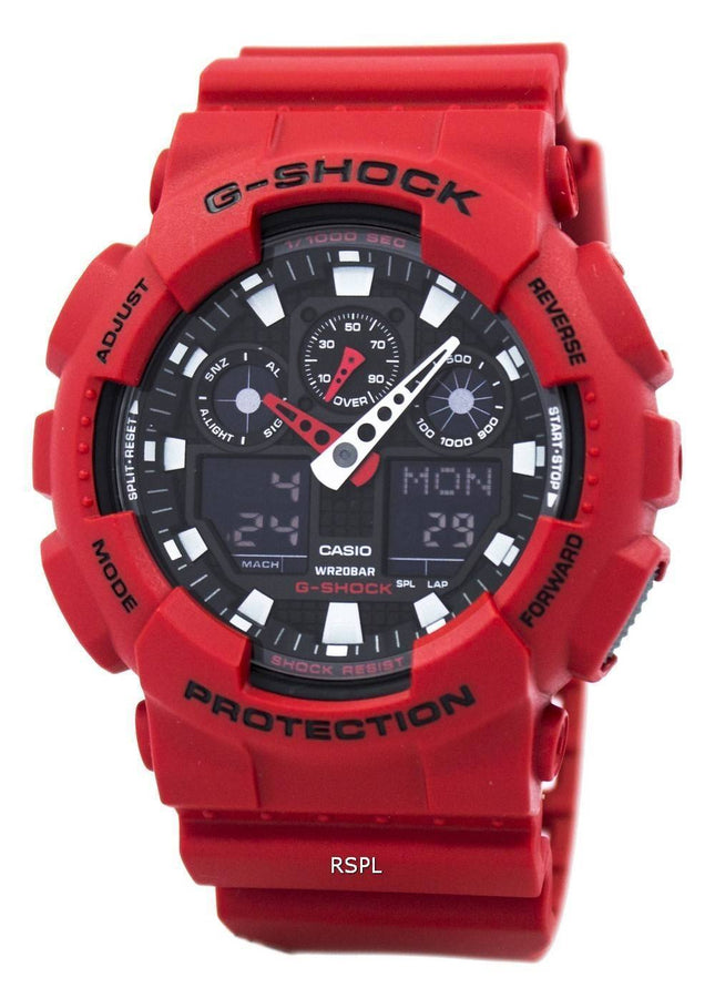 Casio G-Shock GA-100 b-4A Analog Digital Herrenuhr