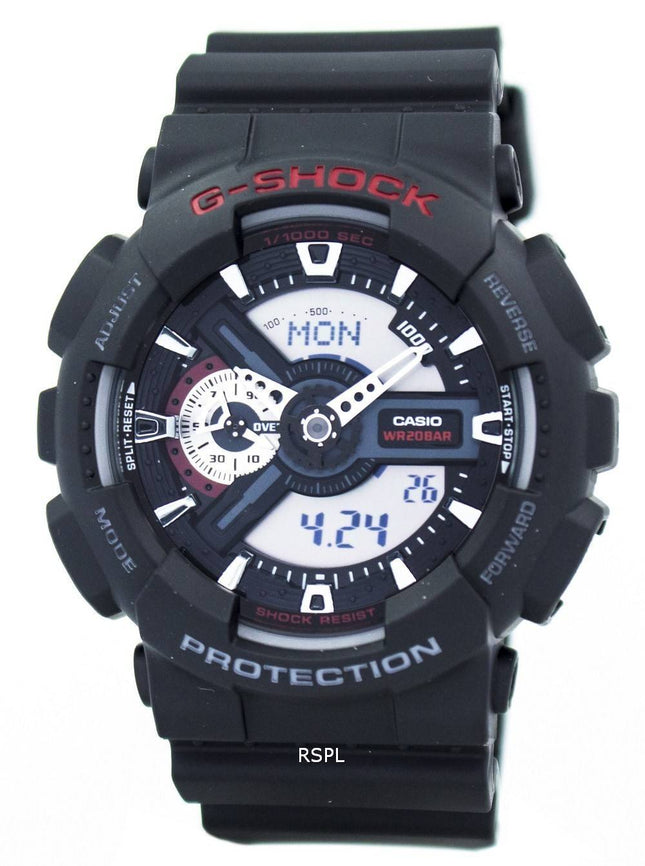 Casio G-Shock World Time Analog Digital GA-110-1A GA110 Herrenuhr