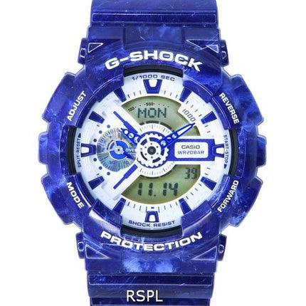 Casio G-Shock Porzellan Analog Digital Quarz GA-110BWP-2A GA110BWP-2 200M Herrenuhr