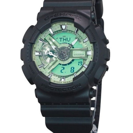 Casio G-Shock Analog-Digital-Harzarmband, mintgrünes Zifferblatt, Quarz, GA-110CD-1A3, 200 m, Herrenuhr