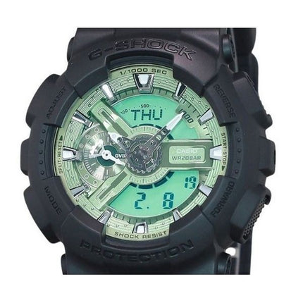 Casio G-Shock Analog-Digital-Harzarmband, mintgrünes Zifferblatt, Quarz, GA-110CD-1A3, 200 m, Herrenuhr