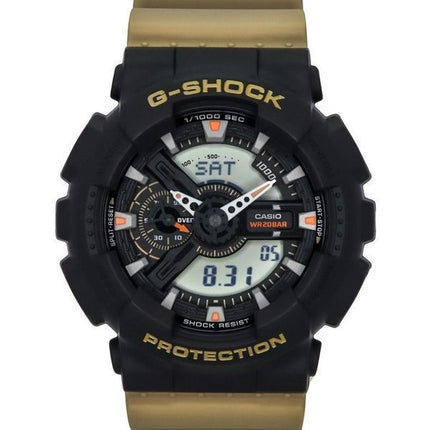 Casio G-Shock Analog-Digital-Harzarmband schwarzes Zifferblatt Quarz GA-110TU-1A5 200M Herrenuhr