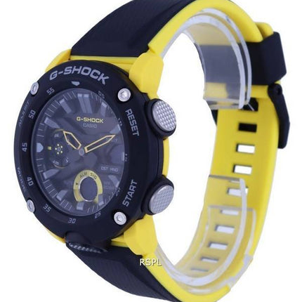 Casio G-Shock Carbon Core Guard Digital Analog Schwarzes Zifferblatt Quarz GA-2000-1A9 GA2000-1 200M Herrenuhr