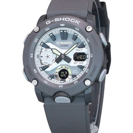 Casio G-Shock Hidden Glow Series Analog-Digital-Harzarmband graues Zifferblatt Quarz GA-2000HD-8A 200M Herrenuhr