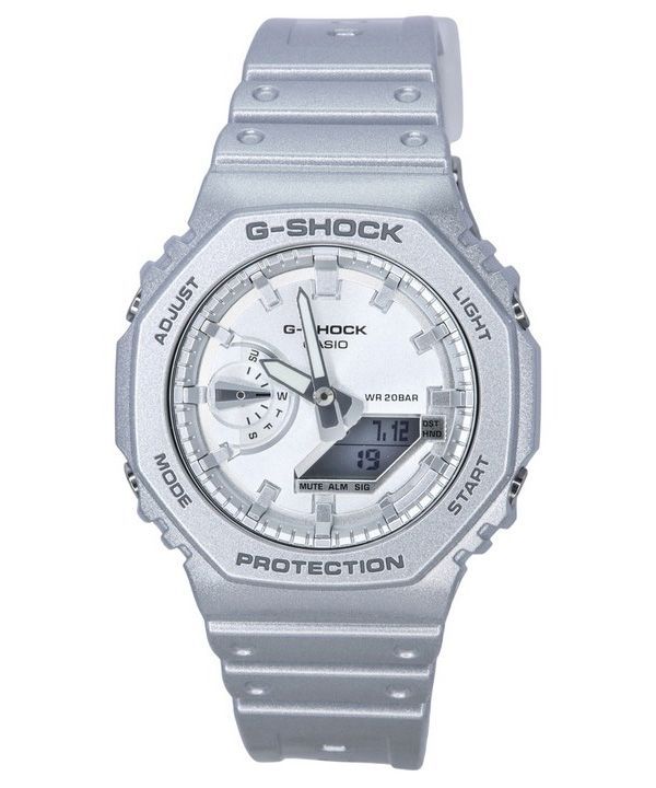 Casio G-Shock Analog Digital Retrofuture Series Metallic Silber Quarz GA-2100FF-8A 200M Herrenuhr