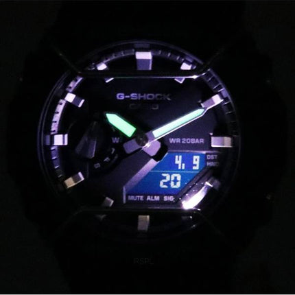 Casio Ton-in-Ton G-Shock Analog Digital Schwarzes Zifferblatt Quarz GA-2100PTS-8A GA2100PTS-8 200M Herrenuhr