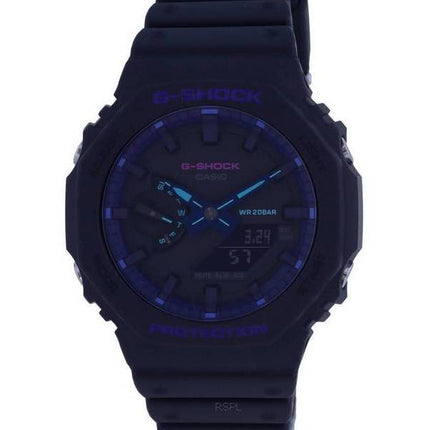 Casio G-Shock Analog Digital Schwarzes Zifferblatt Quarz GA-2100VB-1A GA2100VB-1 200M Herrenuhr