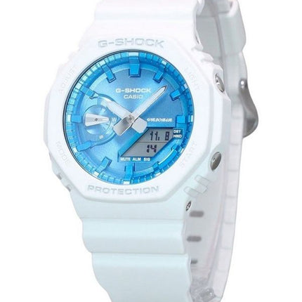 Casio G-Shock Seasonal Collection 2023 Analog-Digital-Quarzuhr mit blauem Zifferblatt GA-2100WS-7A 200M Herrenuhr