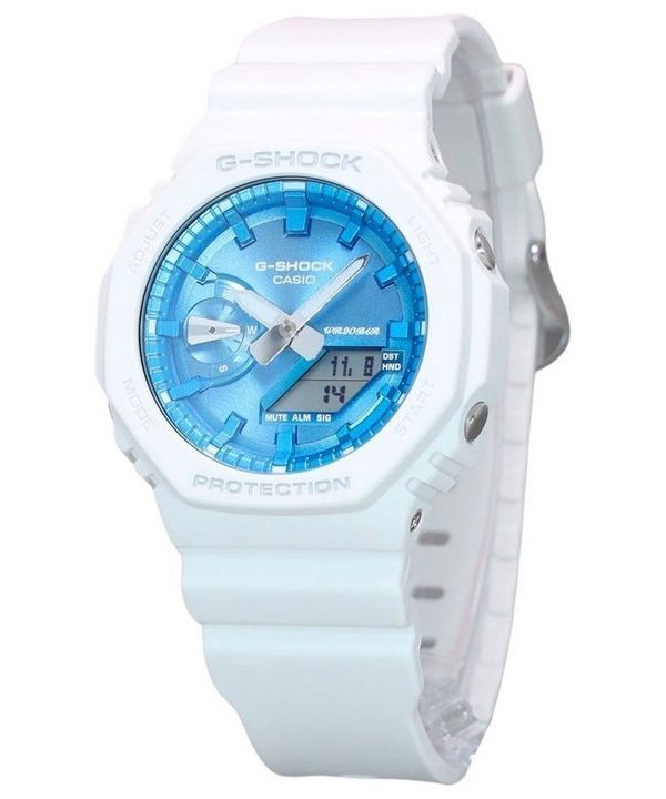 Casio G-Shock Seasonal Collection 2023 Analog-Digital-Quarzuhr mit blauem Zifferblatt GA-2100WS-7A 200M Herrenuhr