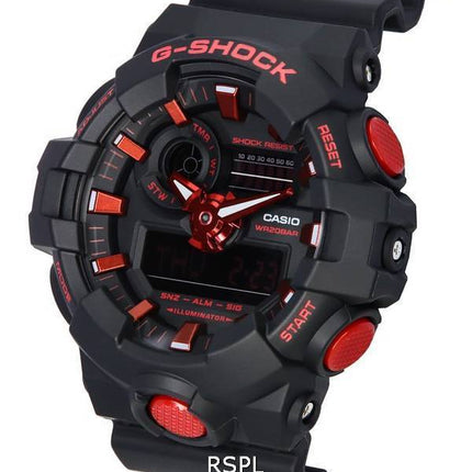 Casio G-Shock X Ignite Red Series Analog-Digital-Quarz GA-700BNR-1A GA700BNR-1 200M Herrenuhr