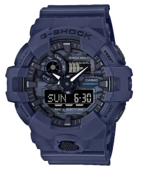 Casio G-Shock Analog Digital Camouflage Zifferblatt Quarz GA-700CA-2A GA700CA-2 200M Herrenuhr