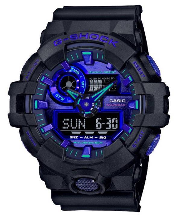 Casio G-Shock Virtual Analog Digital Quarz GA-700VB-1A GA700VB-1 200M Herrenuhr