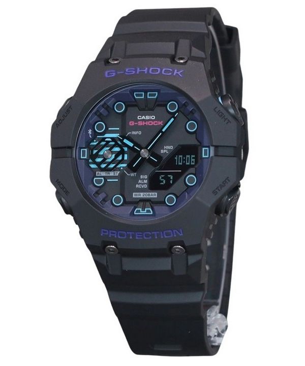 Casio G-Shock Cyberspace Analog-Digital-Smartphone-Link Bluetooth Schwarzes Zifferblatt Quarz GA-B001CBR-1A 200M Herrenuhr