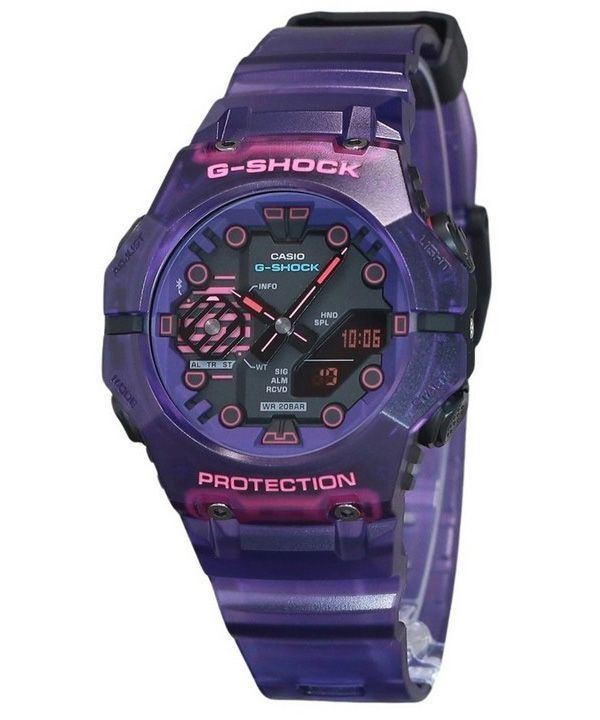 Casio G-Shock Cyberspace Analog-Digital-Smartphone-Link Bluetooth Schwarzes Zifferblatt Quarz GA-B001CBRS-6A 200M Herrenuhr