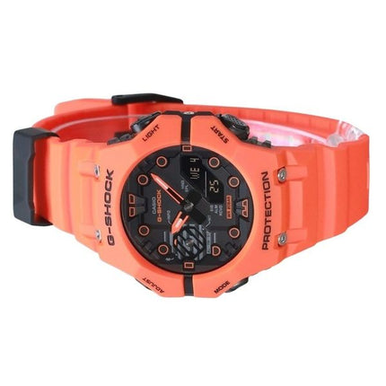 Casio G-Shock Analog-Digital-Smartphone-Link Biobasiertes orangefarbenes Harzarmband graues Zifferblatt Quarz GA-B001FL-4A 200M