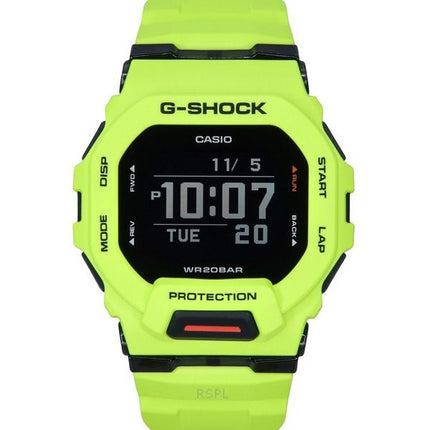 Casio G-Shock G-Squad Digital Smartphone Link Gelbes Harzarmband Quarz GBD-200-9 200M Herrenuhr