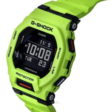 Casio G-Shock G-Squad Digital Smartphone Link Gelbes Harzarmband Quarz GBD-200-9 200M Herrenuhr