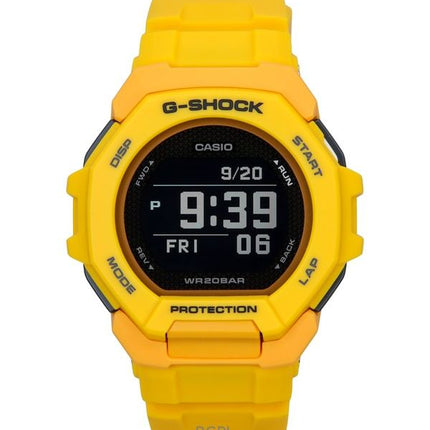 Casio G-Shock G-Squad Digital Smartphone Link Gelb Biobasiertes Harzquarz GBD-300-9 200M Herrenuhr