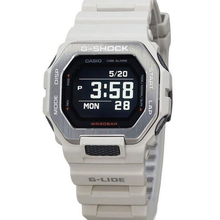 Casio G-Shock G-Lide Digital Smartphone Link Graues Harzarmband Quarz GBX-100-8 200M Herrenuhr