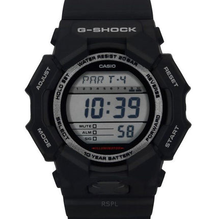 Casio G-Shock Digital Bio-Based schwarzes Harzarmband schwarzes Zifferblatt Quarz GD-010-1 200M Herrenuhr