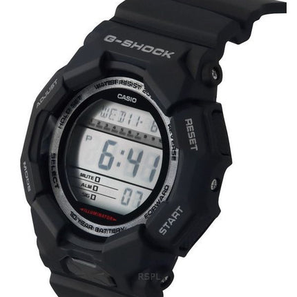 Casio G-Shock Digital Bio-Based schwarzes Harzarmband schwarzes Zifferblatt Quarz GD-010-1 200M Herrenuhr