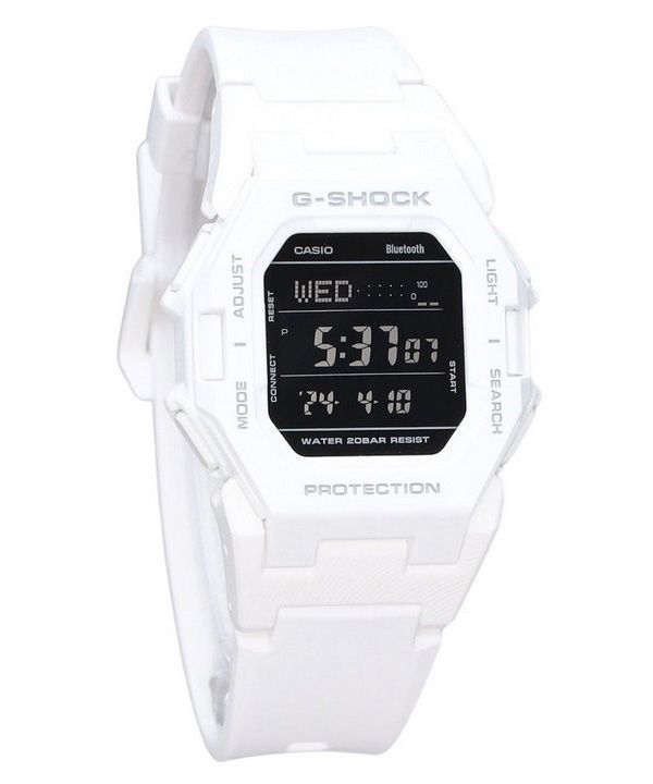 Casio G-Shock Digital Smartphone Link weißes Harzarmband Quarz GD-B500-7 200M Herrenuhr