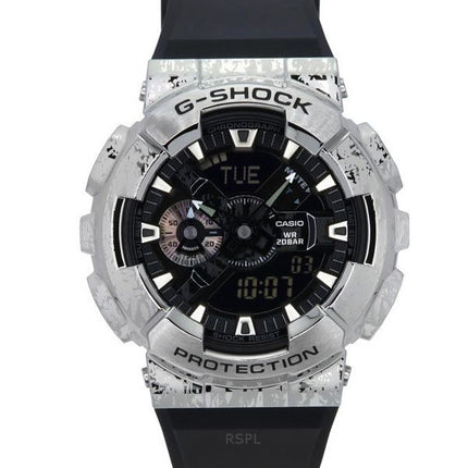 Casio G-Shock G-Steel Analog Digital Grunge Camouflage Harzarmband schwarzes Zifferblatt Quarz GM-110GC-1A 200M Herrenuhr