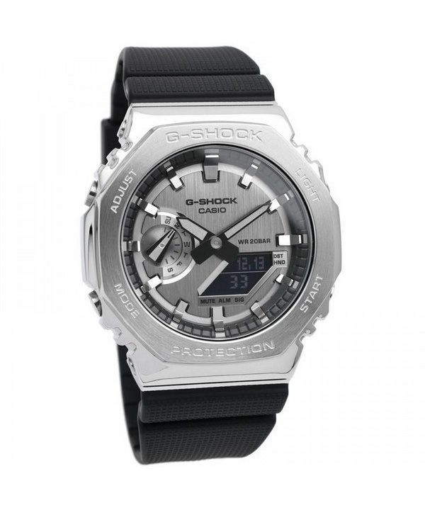 Casio G-Shock metallbeschichtetes analoges digitales Harzarmband GM-2100-1A GM2100-1 200M Herrenuhr